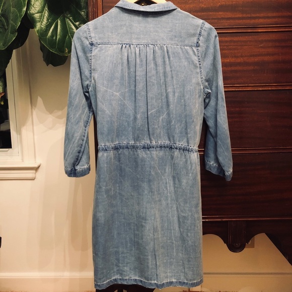 SOLD Chambray tencel dress - Picture 2 of 5